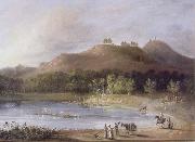 unknow artist, Hill and Lake of Ture